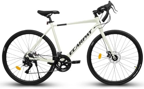 A28320R 700Cx28 Road Bike, 16-Speed Outdoor Bike Disc Brakes, Light Weight Aluminum Frame,Racing Bike City Commuting Road Bicycle for Men Women Ideal for High-Intensity Riding