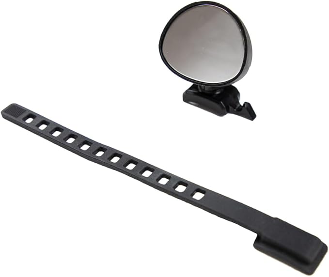 Zefal Spy 15 Mini Bike Mirror – Universal Clip-On Rearview Mirror, 15 cm2 Convex Chrome ABS, 360 Degrees Adjustable, Fits 22–86mm Frames & Handlebars, Lightweight 28g