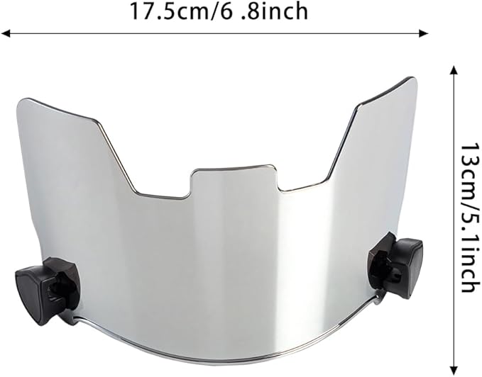 Football Visor Helmet Clear Visor, Scratch Resistant, UV Block, Anti-Fog, Anti-Cracking. Fits Youth and Adult Football Helmets.