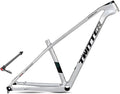 Carbon Hardtail Mountain Bike Frame 27.5er 29er Disc Brake Bike Frame 15''/17''/19'' XC Internal Routing Frame Thru Axle 12 * 148mm Boost(Silver,17'')