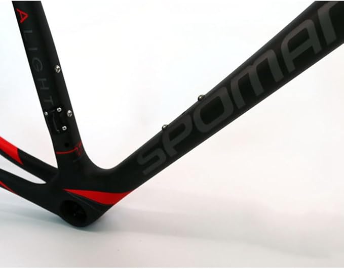 TUJISEK 700C Road Bikes Frame Carbon Fibre Frameset with Fork 47/50/52/54/56CM Frame C Brake QR 130MM Semi Internal Routing Ultra Light 750g