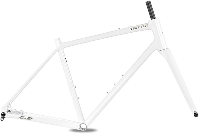 700C Road Bike Frameset with Carbon Fibre Fork 45cm 48cm 51cm 54cm Aluminum Alloy Gravel Bike Frame Disc Brake Thru Axle 12x100mm/12x142mm