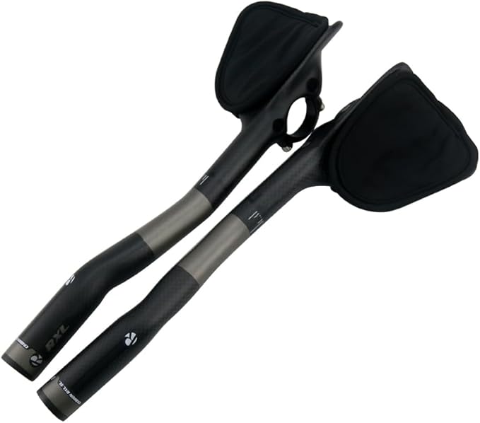 Carbon Fiber aerobars for road bike aero bars 340mm TT Rest bullhorn aerobar Bicycle Cycling clip on earo bars 3K Matte triathlon aerobars bike resting handle bars