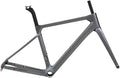 700C Road Bike Frameset 45 48 50 52 54CM Climbing Bike Frame Disc Brake Carbon Fiber Bike Frames Thru Axle F12×100mm R12×142mm(Dark Gray,48CM)