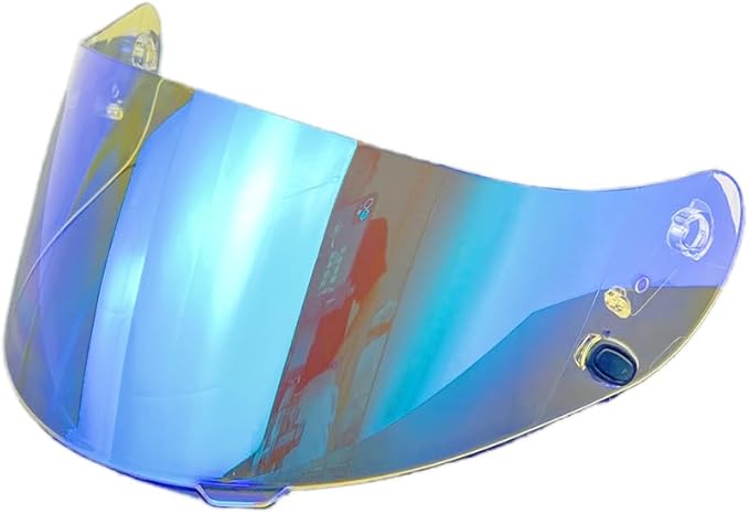 HJ-09 Helmet Visor Replacement,Tinted Motorcycle Helmet Face Shield Sunshield UV Protection for HJC CL-15 CL-17 CL-16 CL-SP AC-12 FS-10 CS-R1 IS-16 CS-R2 (Revo Clear Blue)