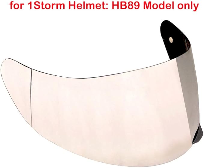1Storm Motorcycle Modular Flip up Dual Visor Full Face Helmet Shield: HB89