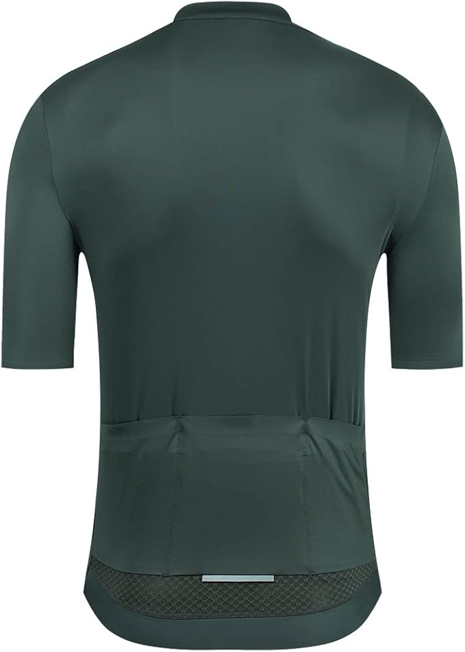 YKYWBIKE Cycling Jersey Men Aero Race Fit, Road Bike Jersey Short Sleeved Moisture Wicking, Breathable,Zip Pocket,UPF50＋