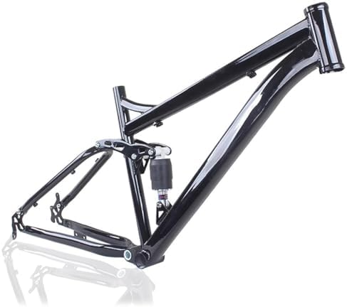 26" Carbon Suspension Mountain Bike, Disc Brake, Quick Release 135mm, Rear Shock, Lightweight Frame, Durable Tires, Perfect for Trail Riding and Off-Road Adventures