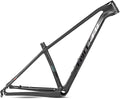 Carbon Mountain Bike Frame 27.5er 29er Hardtail Bike Frame 15''/17''/19'' Lightweighting Disc Brake Frame QR 135MM Internal Routing(Black,19'')