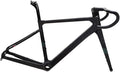 700c Road Bike Carbon Frameset Disc Brake Racing Frame 45/48/51/54CM BB86 Thru Axle 100/142mm Internal Routing(Black,48CM)