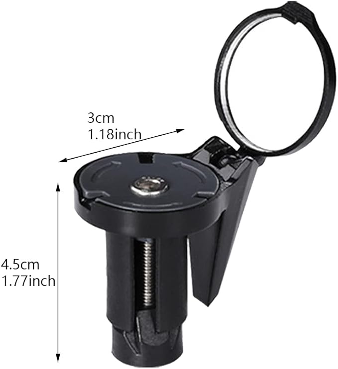 Bike Mirror, 2 pack Folding Bike Rear View Handlebar Mirror, Rotatable Bicycle Mirror for Mountain Road Bikes, 360-degree Rotation, 1.18 x 1.77inch