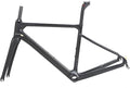 Carbon Fiber Road Bike Frameset 700C C Brake Racing Frame with Fork 45/48/51/54cm 100/130mm Quick Release Frame Set Internal Routing(45cm)
