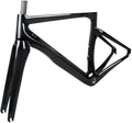 TUJISEK 700C Road Bikes Frame Carbon Fibre Frameset with Fork + Headset 47/50/52/54/56CM Frame V Brake QR 130MM Internal Routing Ultra Light