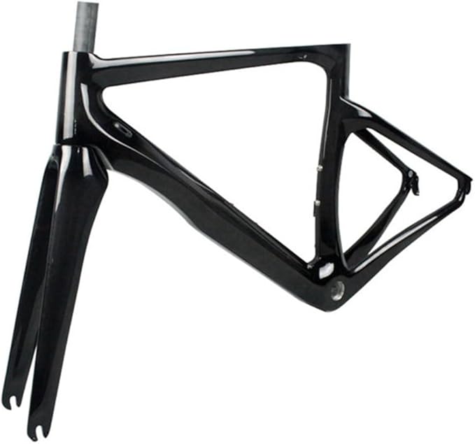TUJISEK 700C Road Bikes Frame Carbon Fibre Frameset with Fork + Headset 47/50/52/54/56CM Frame V Brake QR 130MM Internal Routing Ultra Light