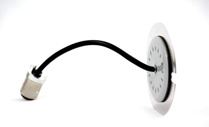 Eagle Lights 3.25 3-1/4 Inch LED Turn Signal Kit Flat Style Generation II with White Running Lights Front (1157) and Rear Red (1156) Turn Signals Compatible With Harley Davidson® Motorcycles