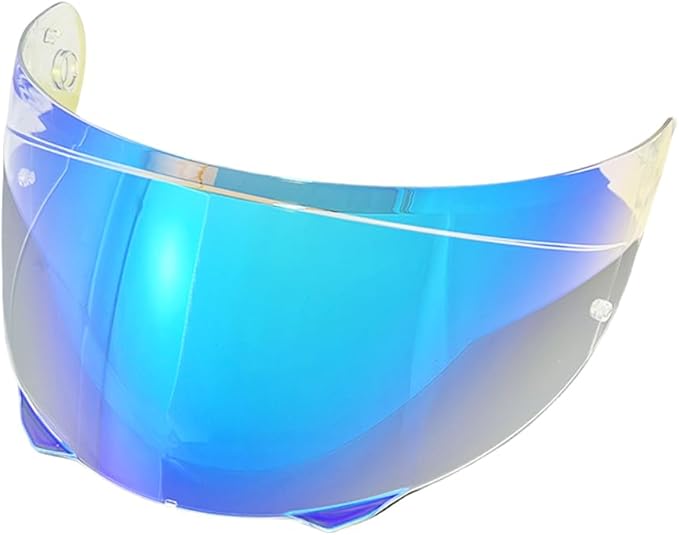i90 Face Shield Visor Sunscreen for HJC HJ-33 i90/i91,Helmet Visor Replacement Windshield Sunshield (Revo Clear Blue-Day and Night)