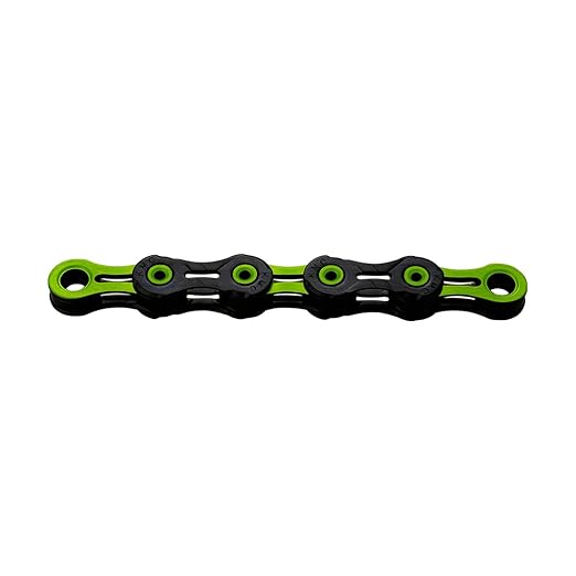 KMC 10-Speed DLC10 Series High-Performance Chain | for Road/Mountain/Gravel | Shimano, SRAM, and Campagnolo Compatible | 116 Links, Missing Link Included | Green