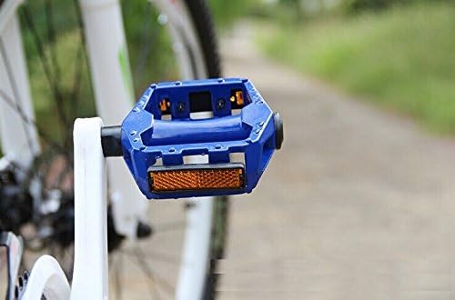 BlueSunshine Bike Pedals Set 9/16" for Mountain Bike, Aluminium Alloy Bearing Platform Pedals for BMX MTB Road Bicycle. Lightweight but Strong and Durable Alloy Flat Platform Pedals