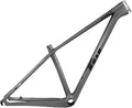 27.5er 29er XC Hardtail Mountain Bike Frame 15/17/19in Carbon Fibre Disc Brake Frame 135mm Quick Release Cyclocross Bike Frame BB92*41mm(Gray,29 * 19")