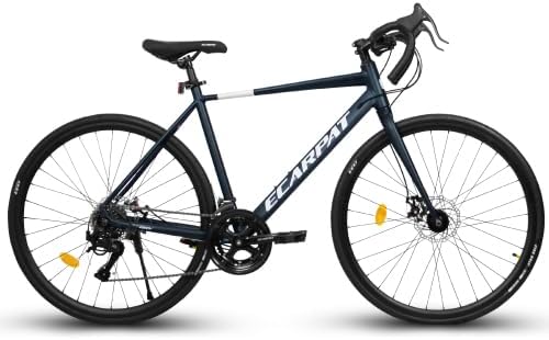 A28320R 700Cx28 Road Bike, 16-Speed Outdoor Bike Disc Brakes, Light Weight Aluminum Frame,Racing Bike City Commuting Road Bicycle for Men Women Ideal for High-Intensity Riding