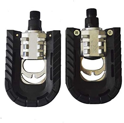 BlueSunshine Bicycle Folding Pedals Aluminum Alloy Anti-Skid Mountain Wide Platform Bike Pedals Universal 9/16 Inch Road Bike Hybrid Pedals for BMX Bike MTB Bike City Bike