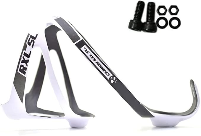 [US Stock] RXL SL Full Carbon Fiber Water Cup Cage Carbon MTB Road Bike Bicycle Water Bottle Holder Super Light 3K Gloss 20g Black White