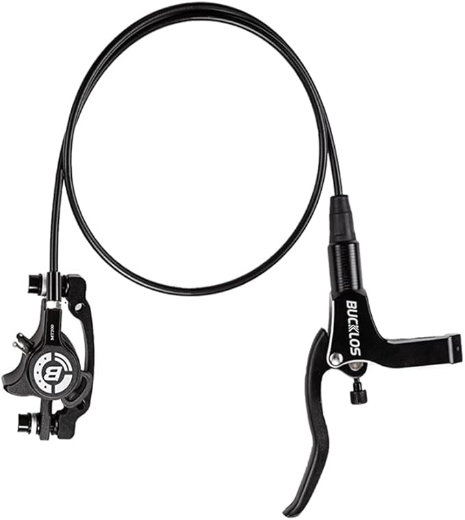 BUCKLOS MTB Hydraulic Disc Brakes for Mountain Bike, Left Front 800 mm Right Rear 1500mm Bike Hydraulic Brake Set Aluminum Alloy Levers with Calipers/PM/is Adapter fit eBike/Fat Bikes