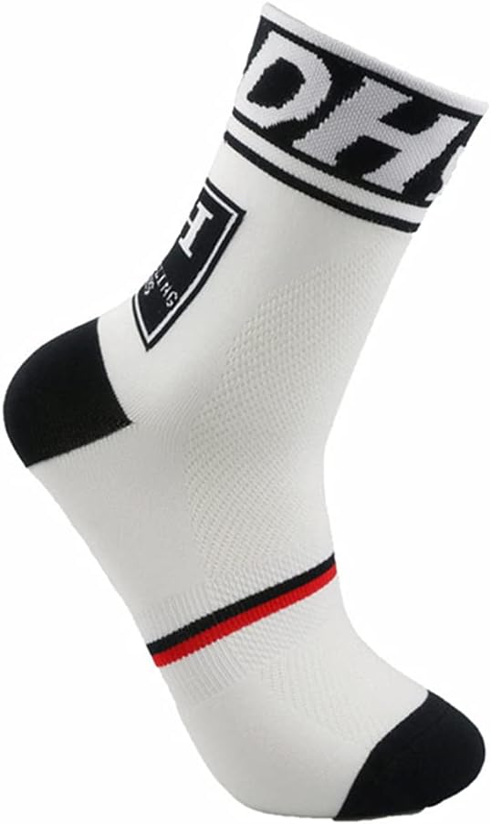 Cycling Socks Pro Mens Womens Riding Socks Bicycle Bike Sport Ankle Athletic Socks XC MTB BMX Black White Pink Blue Green