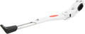 Bike Kickstand, Aluminum Alloy Adjustable Non Slip with Red Fluorescent Warning, Bicycle Kickstand for Mountain Road Bikes 22 27 Inch 700c White for Commuters Cyclists Travelers