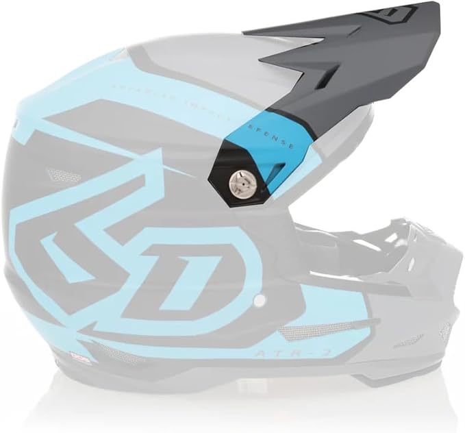 6D Helmets | ATR-2 (2024 - Newer) Motorcycle Helmet Replacement Visor | Torque Cyan