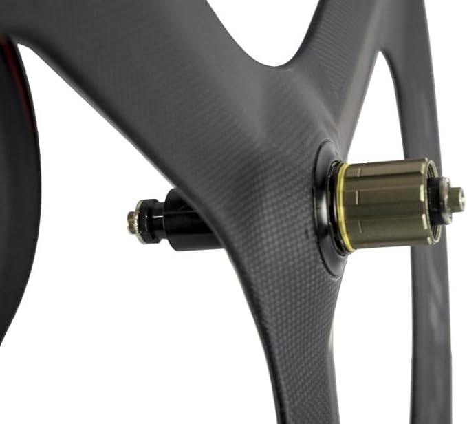 SUPERTEAM Full Carbon Tri Spokes Wheel 700C Clincher Bike Wheelset