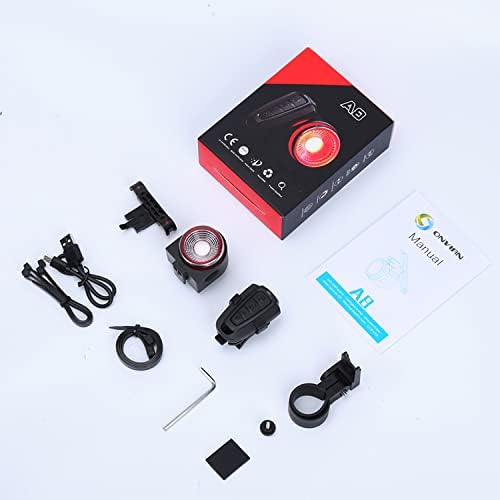 ONVIAN Wireless Bike Alarm with Remote, 115dB Loud Bicycle Anti Theft Alarm Vibration Motion Sensor System, USB-C Rechargeable Bike Alarms for Ebikes, Motorcycle, Scooter, Car, IPX5 Waterproof
