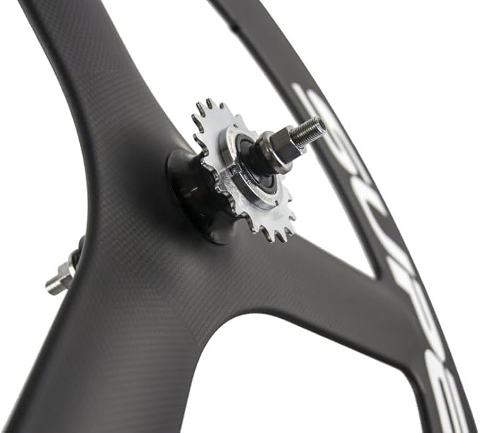 SUPERTEAM Full Carbon Tri Spokes Wheel 700C Clincher Bike Wheelset