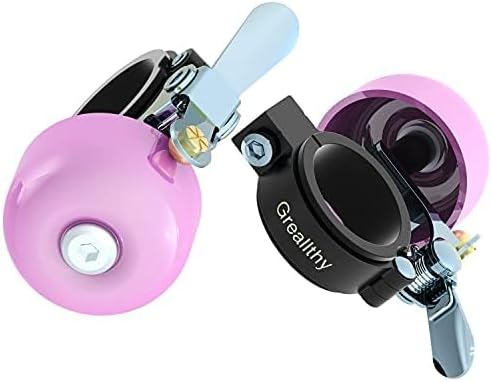 Greallthy Bike Bell Classic Brass Bicycle Bell,Bike Bells for Adults Kids, Loud Retro Bell for Road & Mountain Bikes, Universal Handlebar Fit