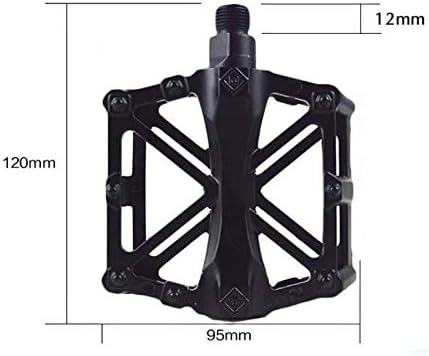 Free-fly Bicycle Pedal - Aluminum Bearing Bike Pedals with 16 Anti-Skid Pins - Lightweight Platform Pedals - Universal 9/16" Bike Pedal for Mountain BMX MTB Road Bike