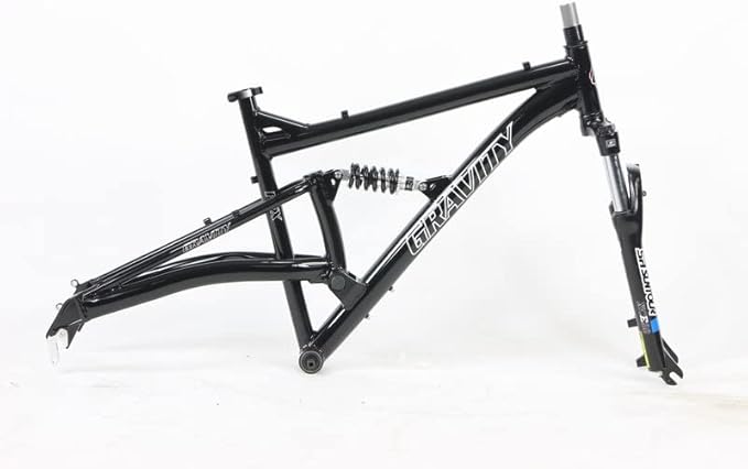Gravity FSX 26 inch Wheel Aluminum Disc Brake Full Dual Suspension Bike Frame with Rear Shock