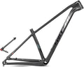 Carbon Hardtail Mountain Bike Frame 27.5er 29er Disc Brake Bike Frame 15''/17''/19'' XC Internal Routing Frame Thru Axle 12 * 148mm Boost(Black,17'')