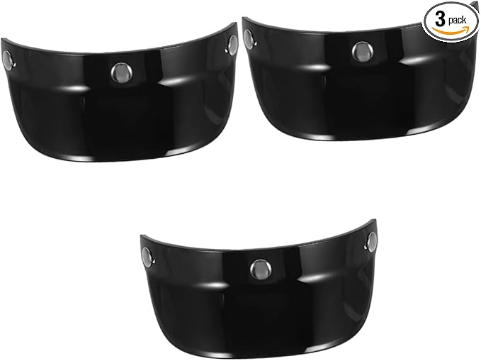 Gatuida 3pcs Motorcycle Wind Shieldhelmet Lens Sun Visor for Helmets Easy Slide Buckles Summer Riding Protection