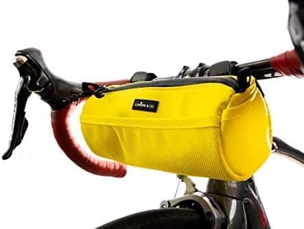 Lumiere & Co. Bike Handlebar Bag – Minimalist Design – 3 Size options, Multiple Colors – Clip Straps, Hook & Loop, Shoulder Strap