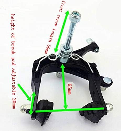 CDHPOWER Bike Brake, Bike Disc Brake, Bicycle C Brake Caliper, Aluminum Alloy Front & Rear Side Pull Brake Set Bike Accessory for Mountain Bike, Folding Bike, Road Bicycle