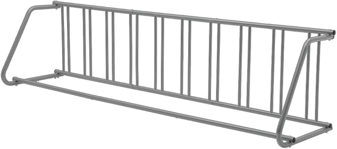 10-Bike Commercial Floor Rack, Heavy Duty Powder-Coated Steel Grid Organizer, Freestanding Double-Sided Storage for Garages/Storefronts/Schools