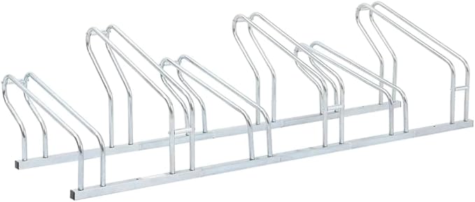 Galvanized Steel Floor Freestanding Bicycle Stand for 6 Bikes, 6 Bikes Floor Bike Stand, Bike Floor Parking Rack for Indoor & Outdoor Garage Storage,-875