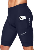 Bikewa Padded Bike Shorts for Men 4D Cycling Road Riding Biking Padding Bicycle Shorts with Phone Pockets