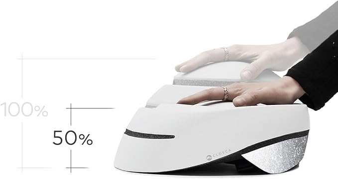 CLOSCA. Foldable Helmet. The Bike Helmet for Women and Men. Certificate for Bicycle, Scooter, Electric Bicycle, Inline Skates and Skateboards.