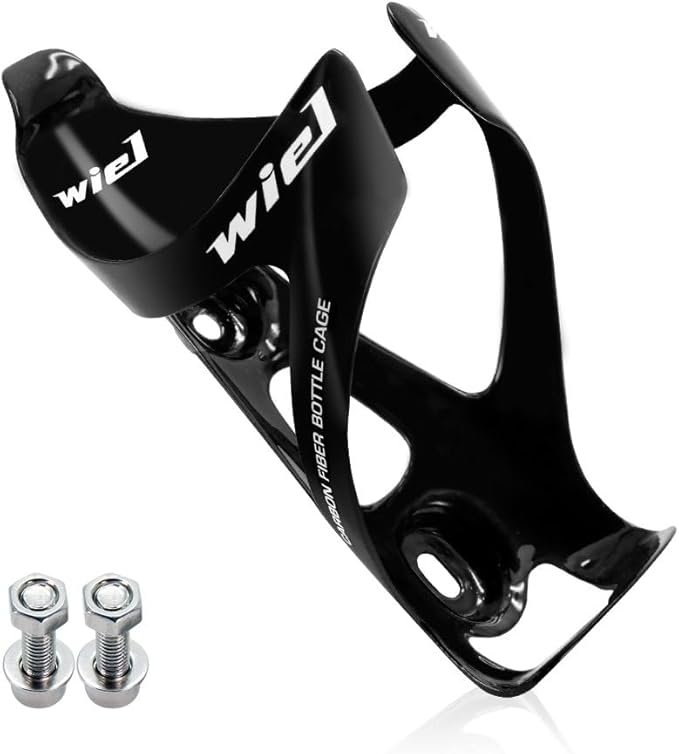 Wiel Full Carbon Fiber Bicycle Bike Light Drink Water Bottle Cage Holder