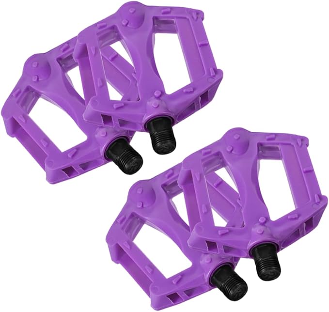 2pairs Flat Mountain Bike Pedals -Skid Outdoor Cycling Pedals for Youth and Adults Replacement Enhanced Grip for Rough Terrains