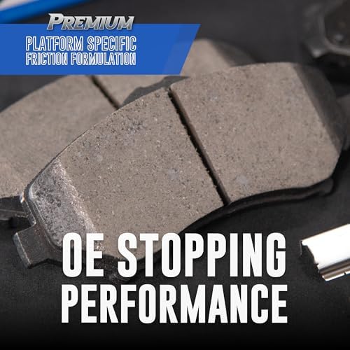 Bendix Premium SBC2393 Ceramic Front Brake Pads for select Genesis G80 2024-2021, GV70 2025-2022 (models with 1 Piston Calipers)