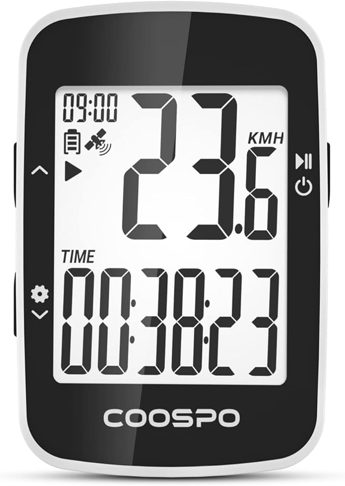 COOSPO BC26 Bike Speedmeter GPS, Wireless Bike Computer for Entry Level Rider, Bicycle Speedometer Odometer Wireless Cycling Computer with Automatic Backlight