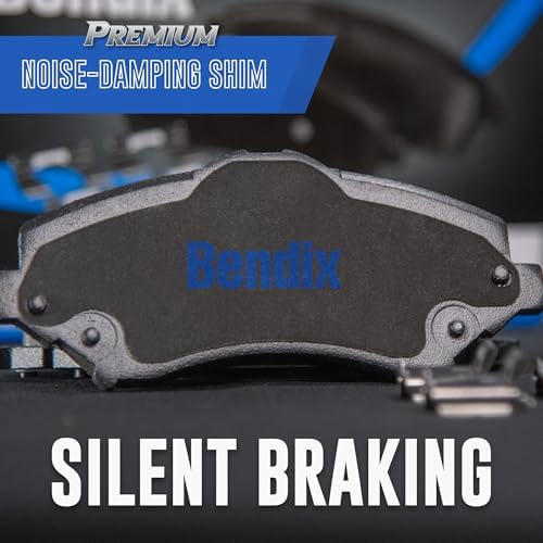 Bendix Premium SBC2393 Ceramic Front Brake Pads for select Genesis G80 2024-2021, GV70 2025-2022 (models with 1 Piston Calipers)