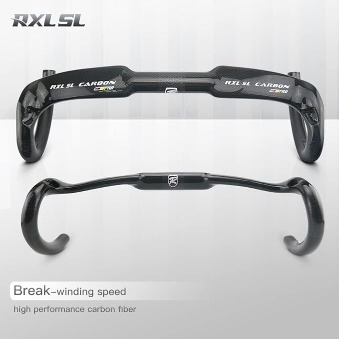 Bicycle Parts Handlebar RXL SL Carbon Handlebar Road Bike Drop Handlebars carbon fiber drop bar handlebars 42mm handlebar 31.8 Racing Bike Handle Bar drop down handlebars 3K Glossy